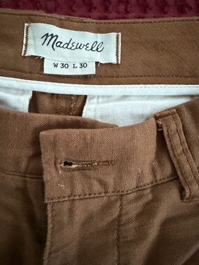 Madewell Men’s Tan-Brown Canvas Chinos